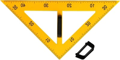 Magnetische Gradenboog - Tekengereedschap Liniaal - Nauwkeurig Tekenen - Dubbele Functie - 59 cm - Meerkleurig