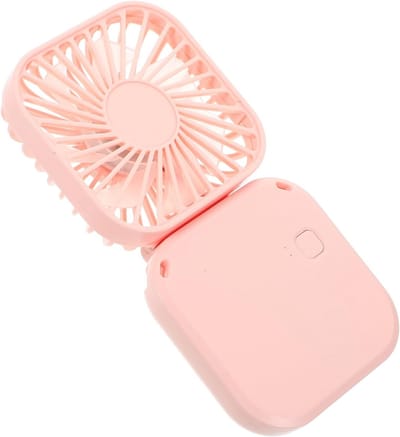 Ventilator - Draagbare ventilator - Miniventilator - 1 verpakking - Oplaadbare miniventilator - Draagbare ventilator - Handige mini-zomerventilator - Kleine reisventilator - Goed voor op reis Stille bureaukoeling
