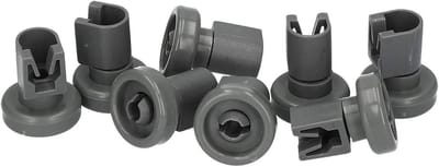 Korfrollen Vaatwasser - Wieltjes Set - Vaatwasser Reparatie - Bovenste Korven - 8 Stuks - Grijs