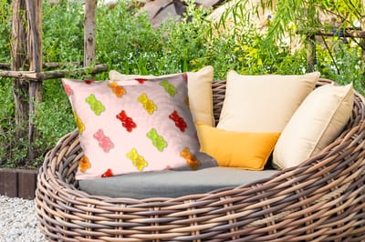 Buitenkussens - Tuin - Kleur - Snoep - Roze - 50x30 cm