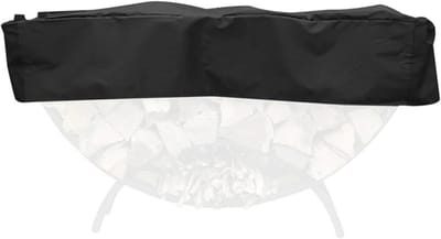 Afdekhoes Brandhout - Beschermhoes Hout - Buiten Opslag - Waterdicht Oxford Materiaal - 150 x 36 x 36 cm - Zwart