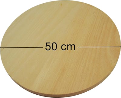 ronde houten snijplank snijden pizza hout dubbelzijdig 50cm