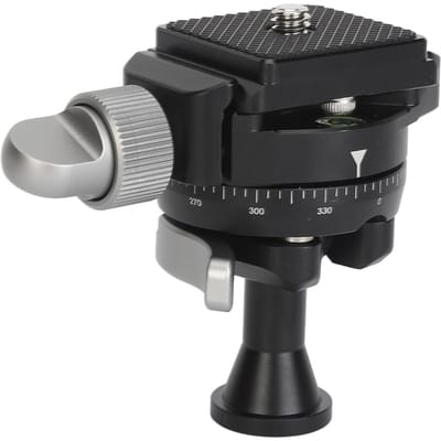 Panoramische Omgekeerde Balhoofd Aluminiumlegering Mini Statief Balhoofd met 1/4 3/8 Inch Conversie gray
