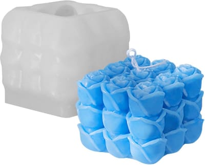 Siliconen Mal voor Kaarsen Maken - 3D Kubus Bal Vorm voor Zeep, Hars en DIY Ornamenten
