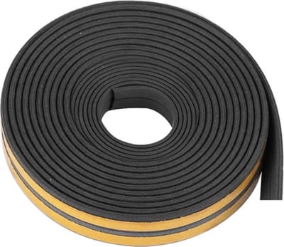 Tochtband 10 Meter - Zelfklevend - Tochtrol - Tochtstrip - Tochtwering - Tochtstrip Voor Deuren En Ramen - Energiebesparing - Hoogwaardig Foam - Woning Verduurzamen - Zwart - P-Profiel