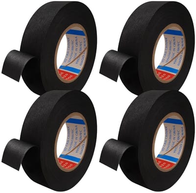 Cosensi - Isolatietape Set van 4 Rollen Zwart 15 m x 19 mm