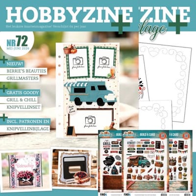 Hobbyzine 72 - Boek met gratis knipvellen en Die - Kaartenmagazine vol hobby - Gratis verzonden - HZ02672