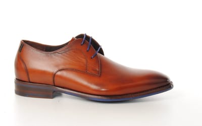 Floris van Bommel Floris van Bommel Netter veterschoenen cognac