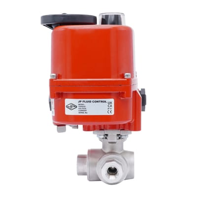 Rp 1/2'' L-Port 3-Weg RVS Modulerende Elektrische Kogelkraan 24 V AC/DC