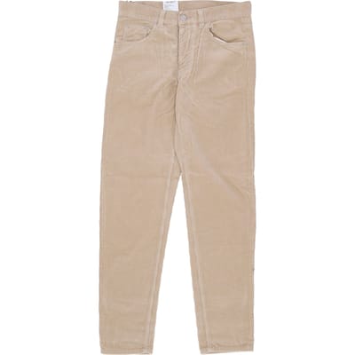 straight fit broek van puur katoen in corduroy look