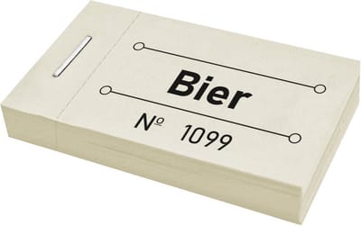 CombiCraft consumptiebonnen bier pastel geel - 5 boekjes met in totaal 250 bonnen