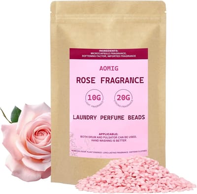 Geparfumeerde wasbolletjes, 500 g, geurige wasparels voor langdurige frisheid, ideaal voor kleding en huisdecoratie, roze