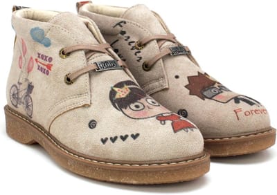 GOBY Forever Love Enkellaarsjes – Handgemaakt – Premium Kwaliteit – Maat 37