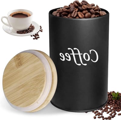 Airtight Koffietin van 500ml voor Koffiebonen, Gemalen Koffie, Thee en Noten - Ideale Opbergdoos voor Keuken