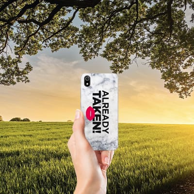 Xiaomi Redmi 7A Siliconen hoesje met naam Already Taken White