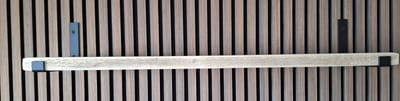 Hoexs - Steigerhout - 70 cm - Inclusief Plankdragers Zwart - Boekenplank - Boekenrek - Wandplank - Inclusief Bevestigingsmateriaal - Industrieel
