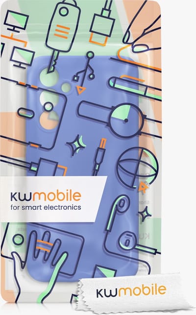 kwmobile telefoonhoesje geschikt voor Samsung Galaxy A54 5G - TPU backcover met siliconen coating - Smartphone case in Baltisch blauw