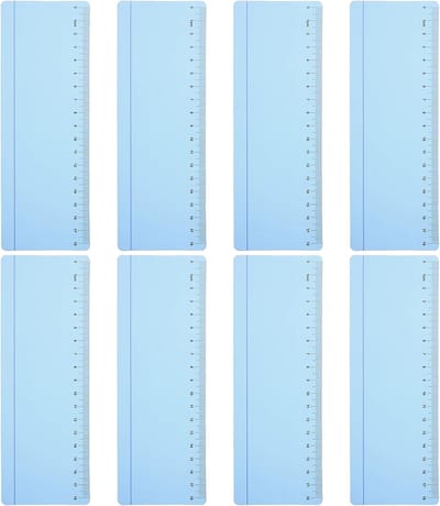 Leesstrips Set - Gekleurde Overlays - Focus Verbeteren - 8 Stuks Inclusief - 19 x 7 cm - Hemelsblauw