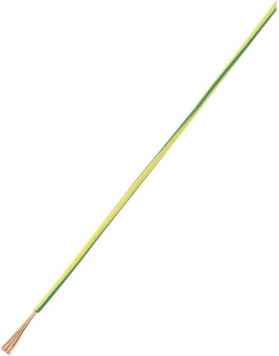 TRU COMPONENTS 1571384 Draad LiY 1 x 0.50 mm² Groen, Geel 10 m