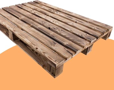 Houten Pallet - Decoratie Pallet - Meubel Bouwen - Gevlamd Hout - 120x60cm