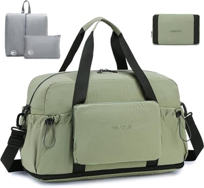 Grote Vouwbare Reisbagage 50L - Handbagage voor Lufthansa en Wizzair - Sporttas, Weekendtas, Fitnessbag met Toilettas en Lichtgewicht Ontwerp