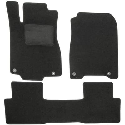 Tapis de sol - Honda - CR-V 2012-2016 - Velours noir - 3 pièces - Antidérapant et imperméable