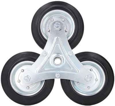 Zware Driehoekige Trapwiel met 6 Inch Diameter en 300LBS Draagcapaciteit voor Traplopen en Winkelen