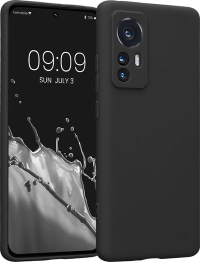 kwmobile telefoonhoesje geschikt voor Xiaomi 12 / 12X - Hoesje voor smartphone - Precisie camera uitsnede - In mat zwart