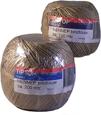 Bindtouw hennep 100gr 3/3 perrol