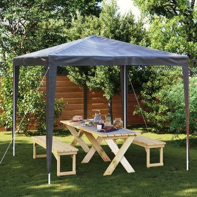 vidaXL - Partytent - professioneel - 90 - g/m² - 2,5x2,5 - m - antraciet