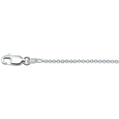 Zilveren Collier anker rond 1 1018841 50 cm
