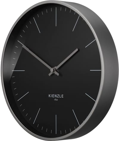 Kienzle Wandklok - Modern Antraciet - 25cm - Radiogestuurd - Antraciet