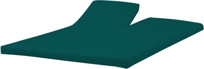 Princess Line Comfortabel Ultra-Soft Splittopper Hoeslaken 180x200 - 100% Katoen Jersey - Hoeslaken voor Elektrisch & Verstelbaar Bed - Rondom Elastiek - Hoekhoogte 15 cm - Bovensplit ca. 90 cm - Groen