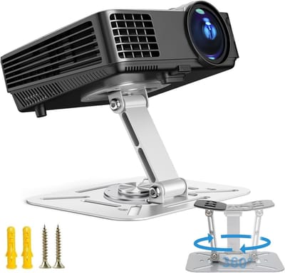 Beamerhouder - Projectorstandaard - Thuisbioscoop - 360 graden draaibaar - Zilver