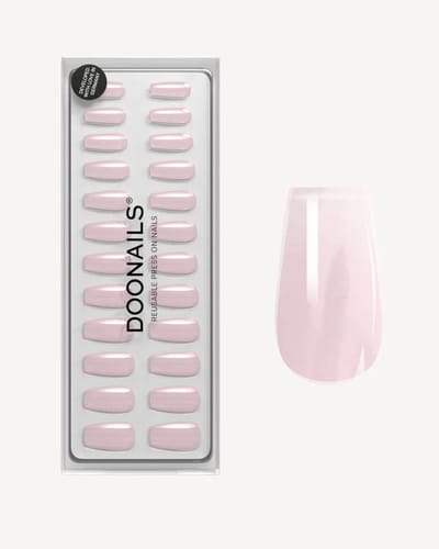 Doonails - Soft Gel Press Ons - Jetset Short Coffin