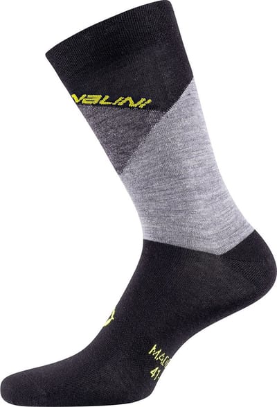 Nalini Fietssokken winter Unisex Zwart - B0W WOOL SOCKS BLACK - L/XL