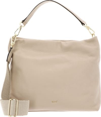 abro Leren Schoudertas Leather Dalia Hobo Bag Kaia Sahara Beige