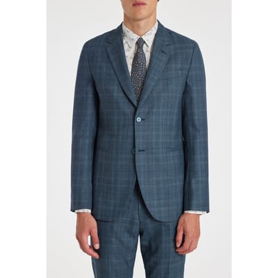 Paul Smith Gents 2 Btn Jacket Turquoise Size: 56 | Suit Jackets Outlet | Heren | Blauw