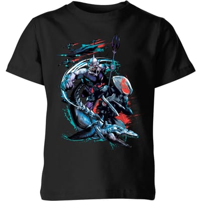 Aquaman Black Manta & Ocean Master kinder t-shirt - Zwart - 98/104 (3-4 jaar)