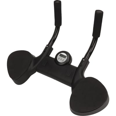 Plank Support Trainer Verdikte Elleboogbeschermers Antislip Zweetabsorberend met Timer Platte Ondersteuning black