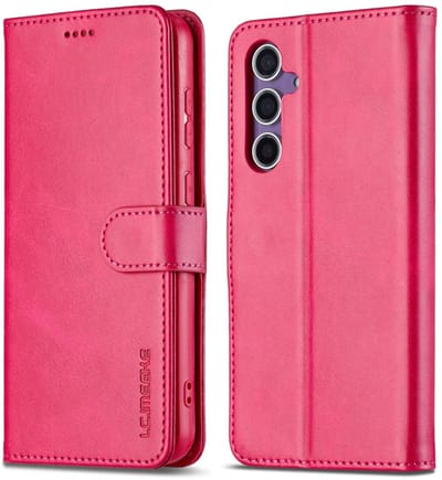 Luxe BoekCover Etui Hoes geschikt voor Samsung Galaxy A16 - A17 en A26 - Roze