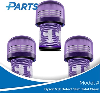 Dyson V12 Detect Slim Total Clean Filters (3 Stuks, Plus.Parts® alternatief voor 971517-01)