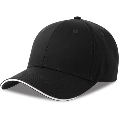Atlantis Headwear Sport Sandwich-S Cap AT6000 - Black - One size