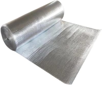 Reflecterende Isolatie Rol - Stralingsbarrière Folie - Energie Besparen - Dubbele Bel Constructie - 1x6 Meter - Zilver