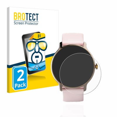 BROTECT - Screenprotector voor Hama Fit Watch 4910 - Folie Beschermfolie transparant 2 Stuks