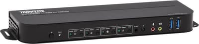Eaton series 4-Port DisplayPort KVM with Dual Console Ports (DP and HDMI) 4K 60Hz 4:4:4 DP1.4 with IR Remote