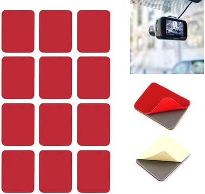 12x Dubbelzijdige Zelfklevende Bevestigingspads voor Autocamera Zuignap Vervanging