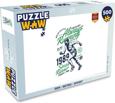 Puzzel Ren - Retro - Sport - Legpuzzel - Puzzel 500 stukjes