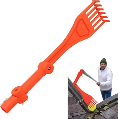 Goot Hark - Dakgoot Gereedschap - Dakgoot Reinigen - Draaibare Handgreep - 10 cm Breed - Standaard