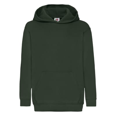 Fruit Of The Loom Kids Unisex Classic 80/20 Hoodie (Bordeaux)